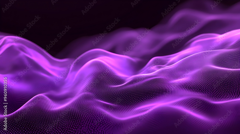 Abstract Purple Wavy Background with Dots Abstract Purple Wavy Background with Dots