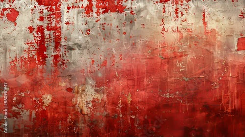 Abstract Red and Grey Wall Texture photo