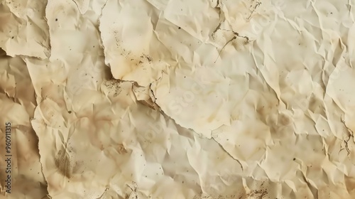 Aged parchment paper texture for banner design