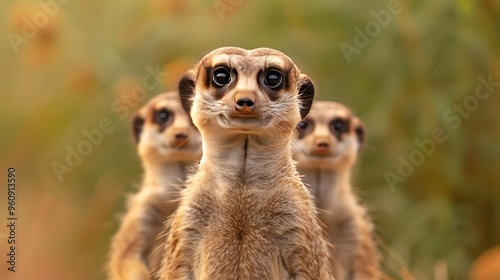 A group of six-eyed lemurs seems calm and unfazed as they march in a line through what appears to be photo