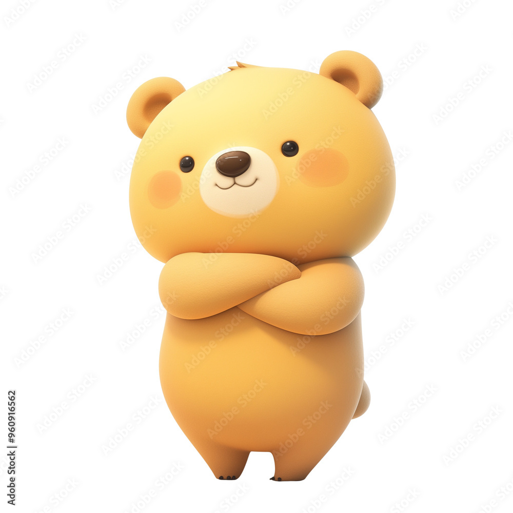 Cuddly Companions: Charming 3D Cartoon Bear Characters Cuddly Companions: Charming 3D Cartoon Bear Characters