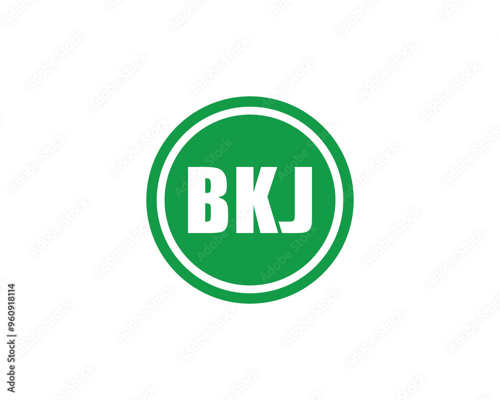 BKJ logo design vector template. BKJ BKJ logo design vector template. BKJ
