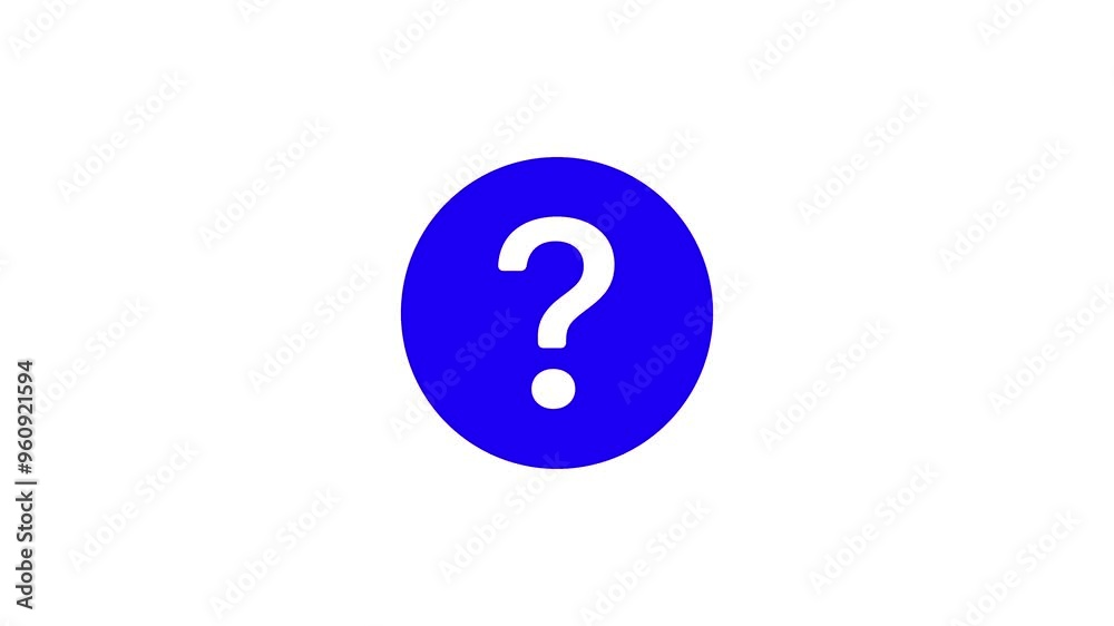Animated question mark in a blue circle showcasing smooth motion and engaging visual effects. Animated question mark in a blue circle showcasing smooth motion and engaging visual effects.
