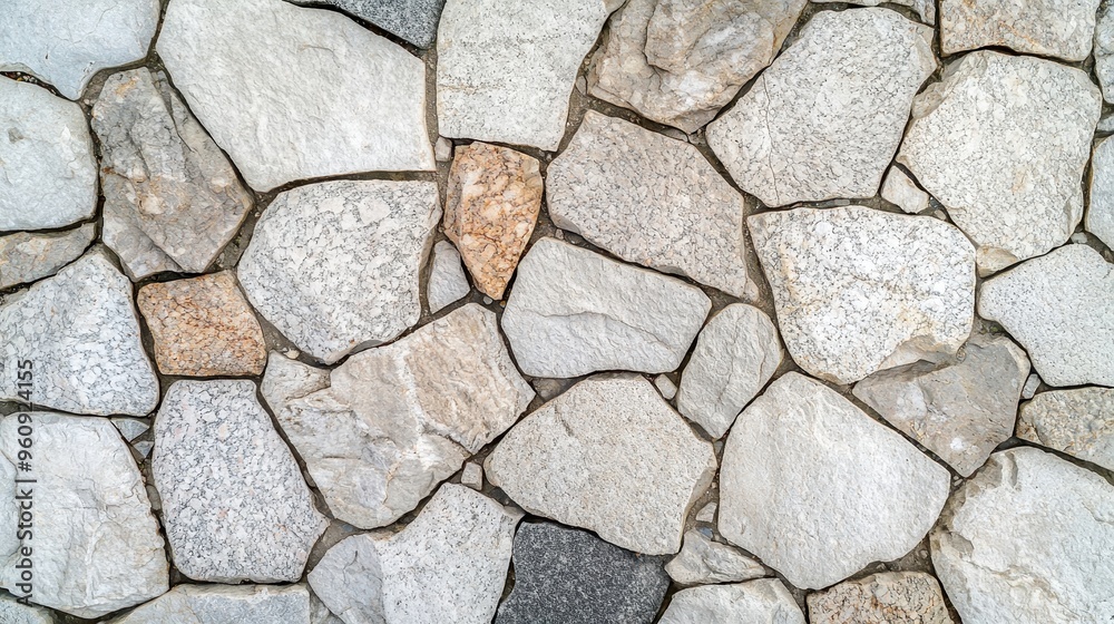 Fototapeta premium Irregular Stone Wall Texture Rough Natural Rock Background