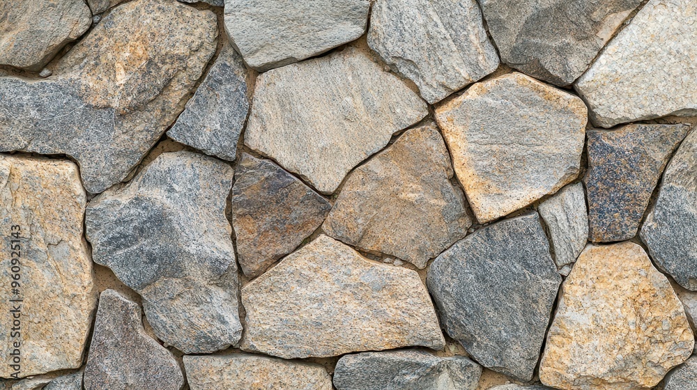 Obraz premium Rough Stone Wall Texture Natural Stone Background