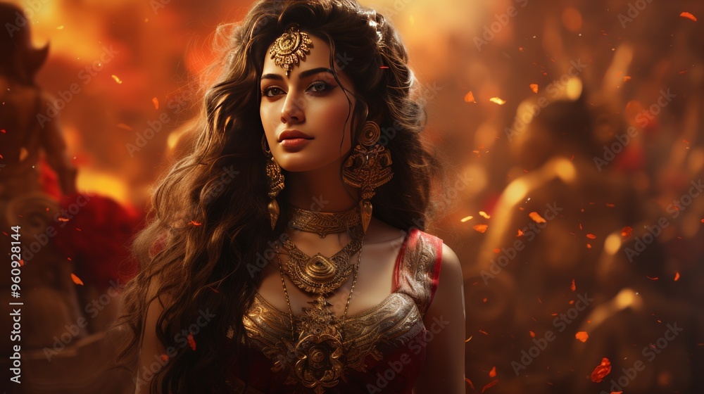 Fototapeta premium Dussehra October 24 Generative AI