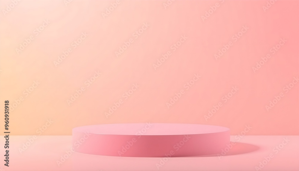 Pink and yellow podium pedestal with matte color background. Style-13 Pink and yellow podium pedestal with matte color background. Style-13