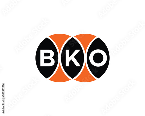 BKO logo design vector template, BKO photo