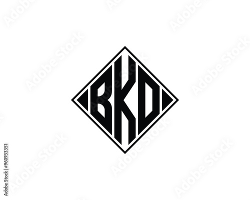 BKO logo design vector template, BKO photo