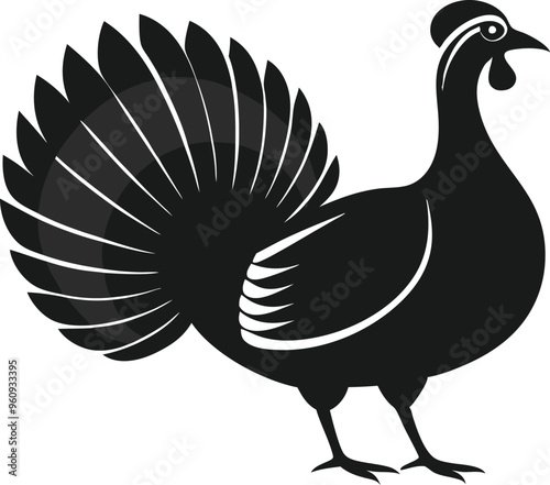 turkey vector illustration silhouette vector illustration black and white 