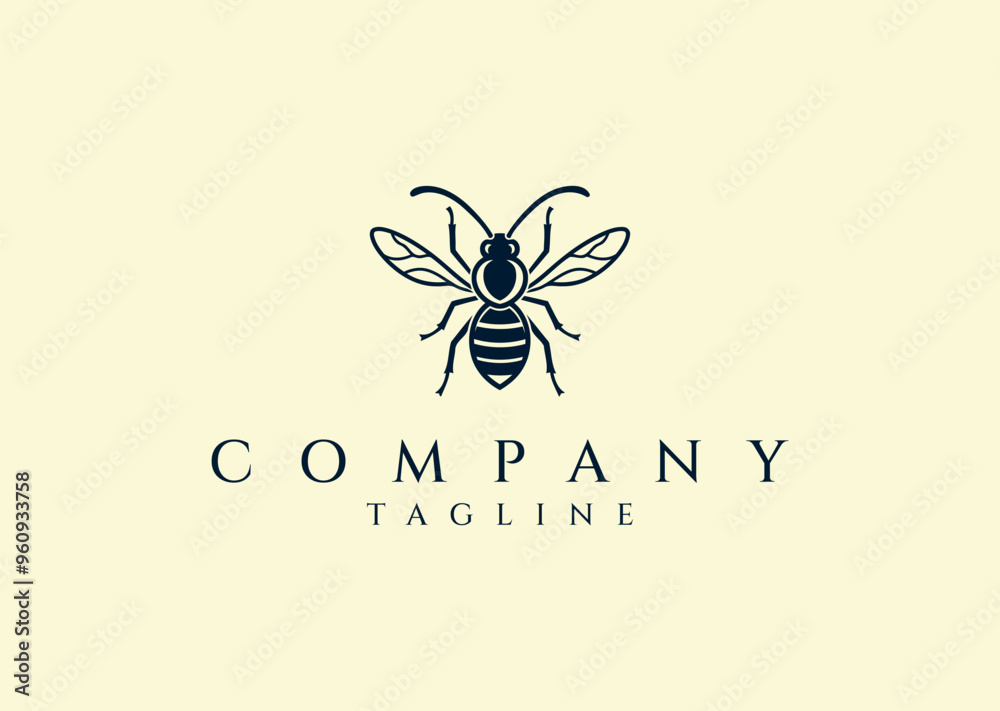 Vector illustration of Bee Modern Logo Design Vector illustration of Bee Modern Logo Design
