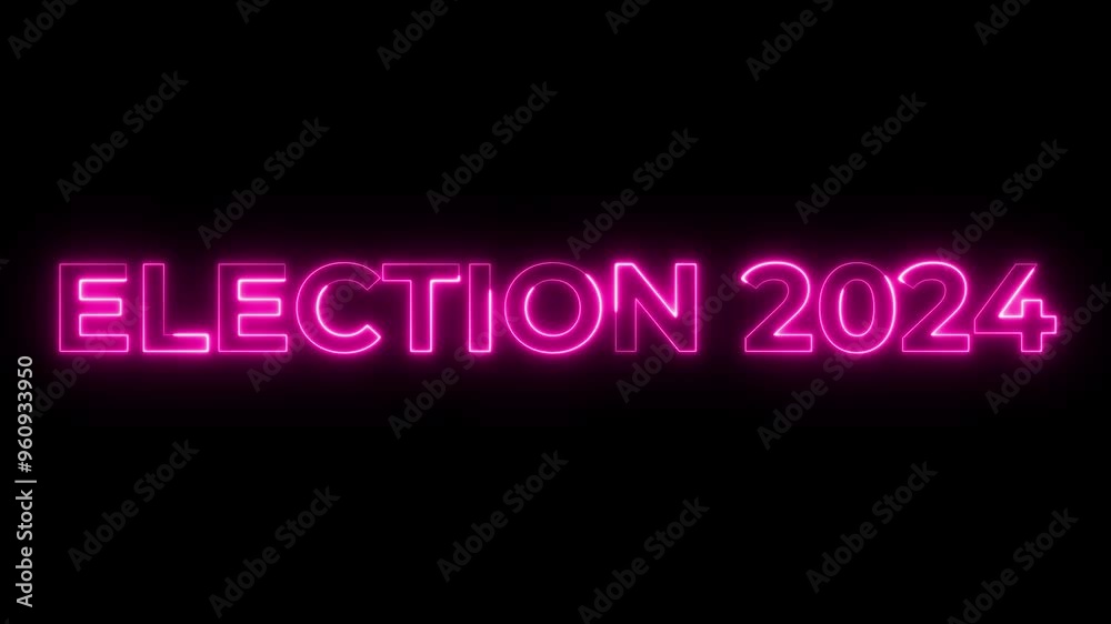 Election 2024 Neon Sign Election 2024 Neon Sign