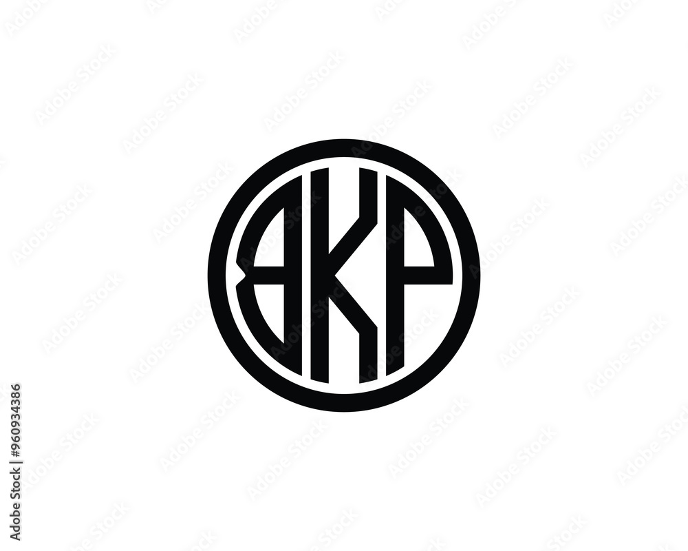 BKP logo design vector template. BKP BKP logo design vector template. BKP
