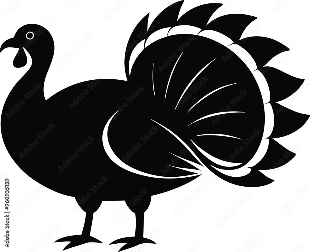 turkey vector illustration silhouette vector illustration black and white turkey vector illustration silhouette vector illustration black and white