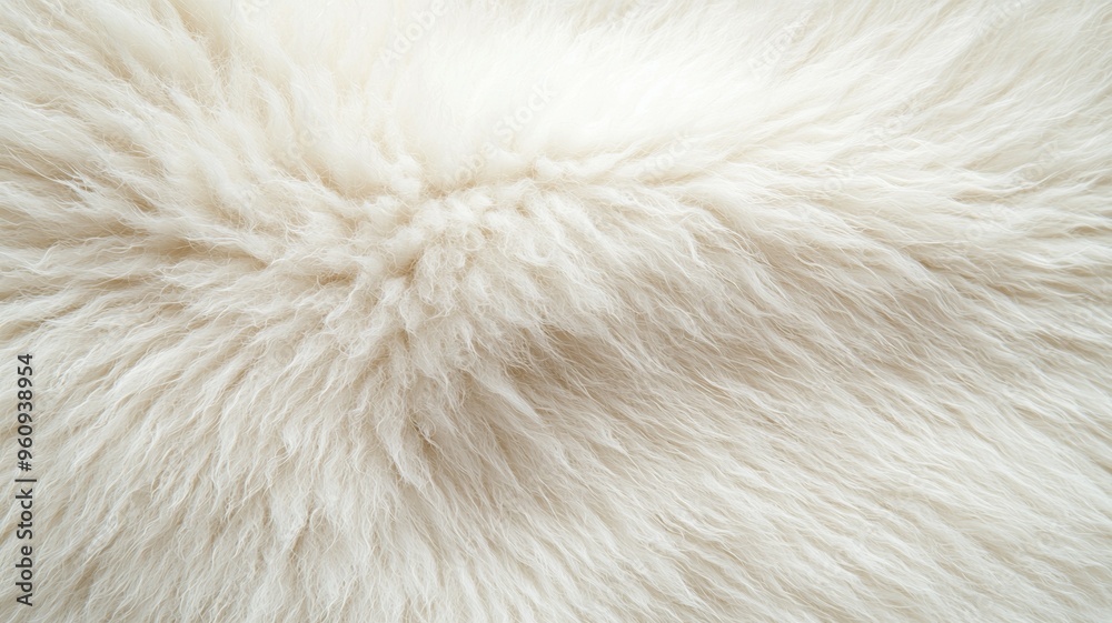 A close up of a white sheep's fur A close up of a white sheep's fur