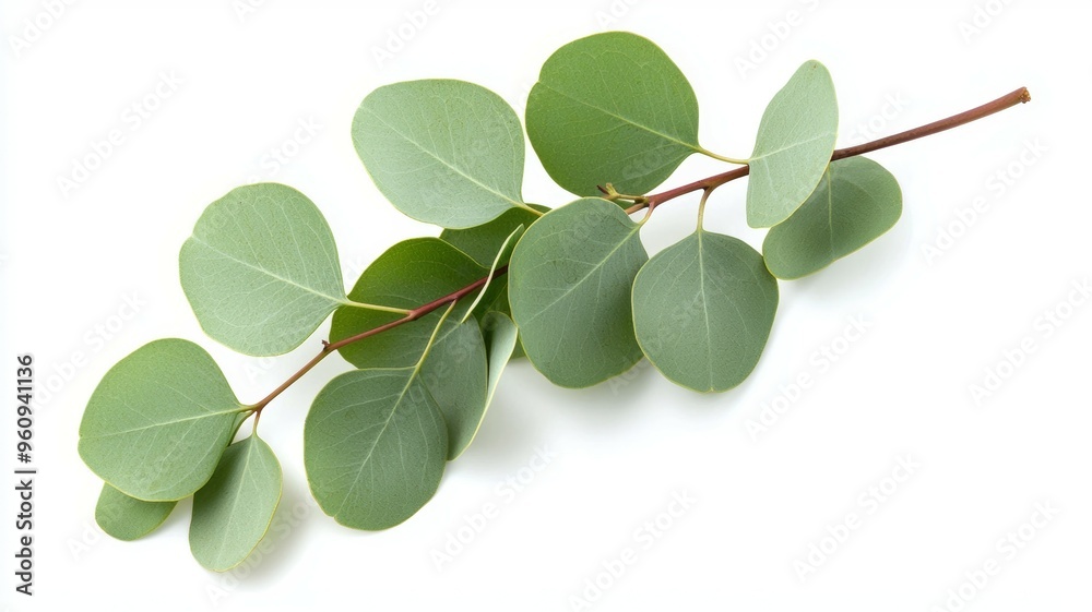 A leafy green branch with a few leaves on it A leafy green branch with a few leaves on it