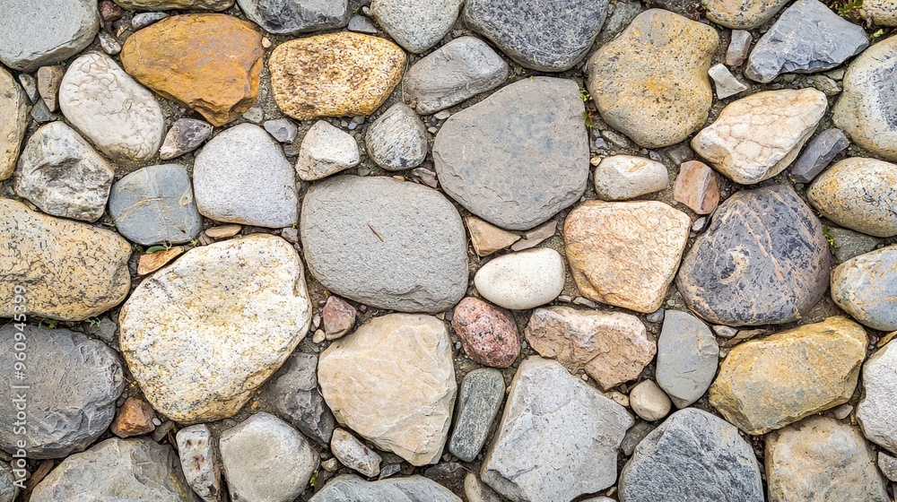 Closeup Texture of Smooth Rounded River Rocks Closeup Texture of Smooth Rounded River Rocks