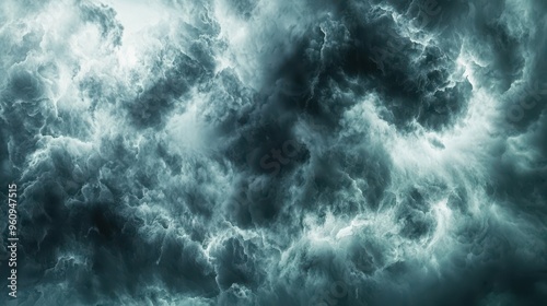 Dramatic Dark Storm Clouds Abstract Background