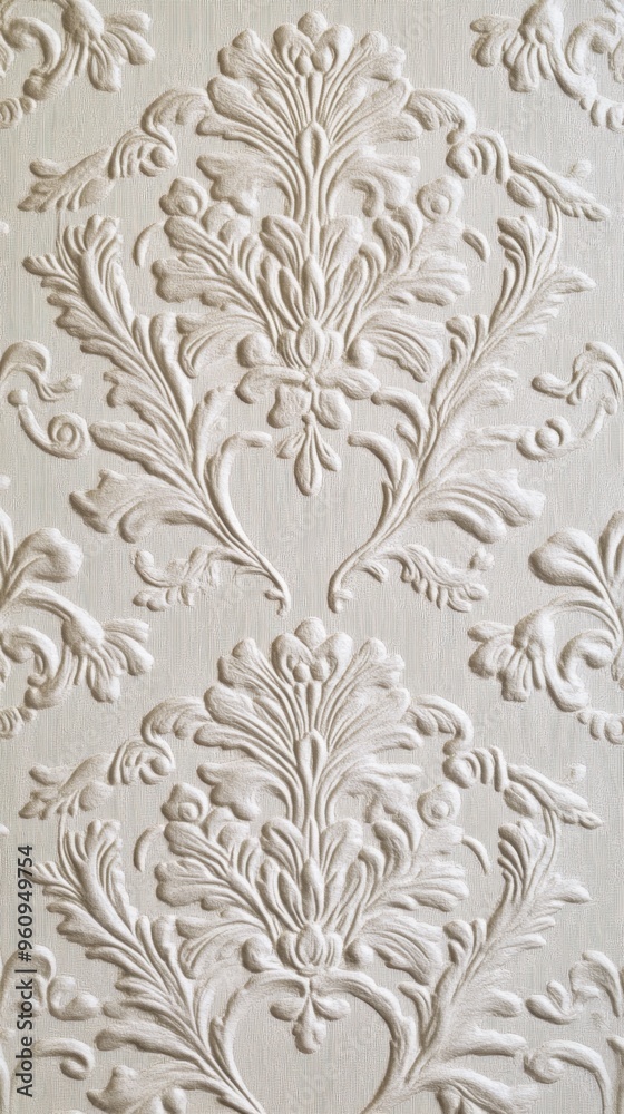 Embossed Floral Wallpaper Pattern. Embossed Floral Wallpaper Pattern.