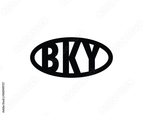 BKY Logo design vector template. BKY photo