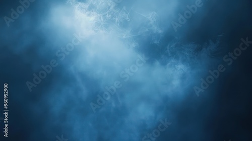 Abstract Blue Smoke Background