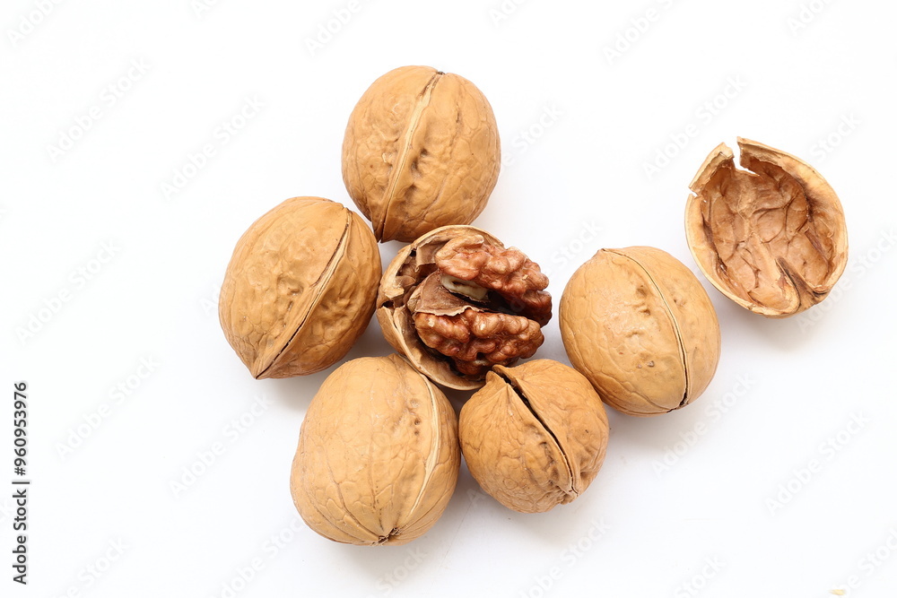 walnuts nut isolated on white background walnuts nut isolated on white background