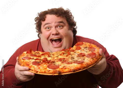 PNG Eating pizza holding adult. photo