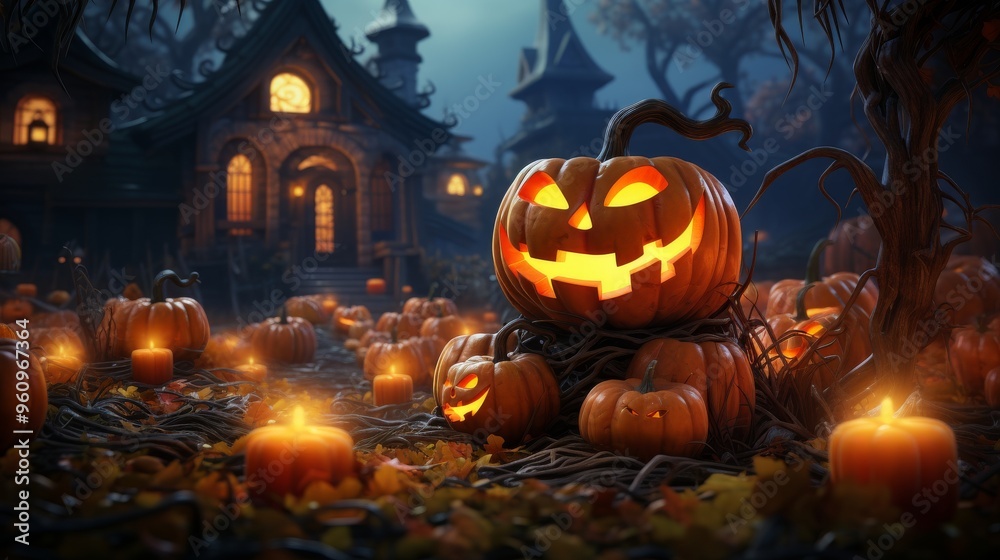 Obraz premium Halloween October 31 Generative AI