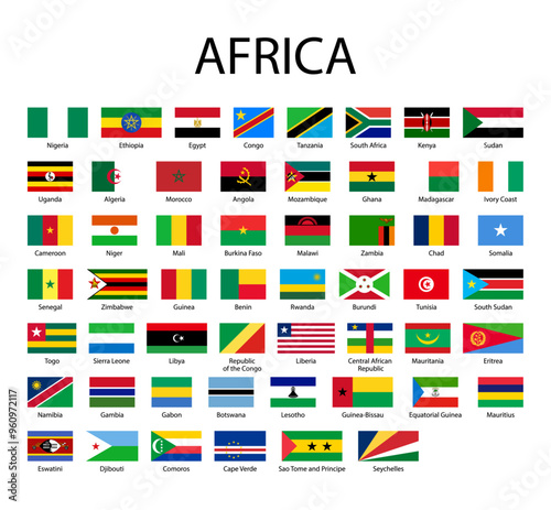 Free Download Flags of African countries - GFXLoad