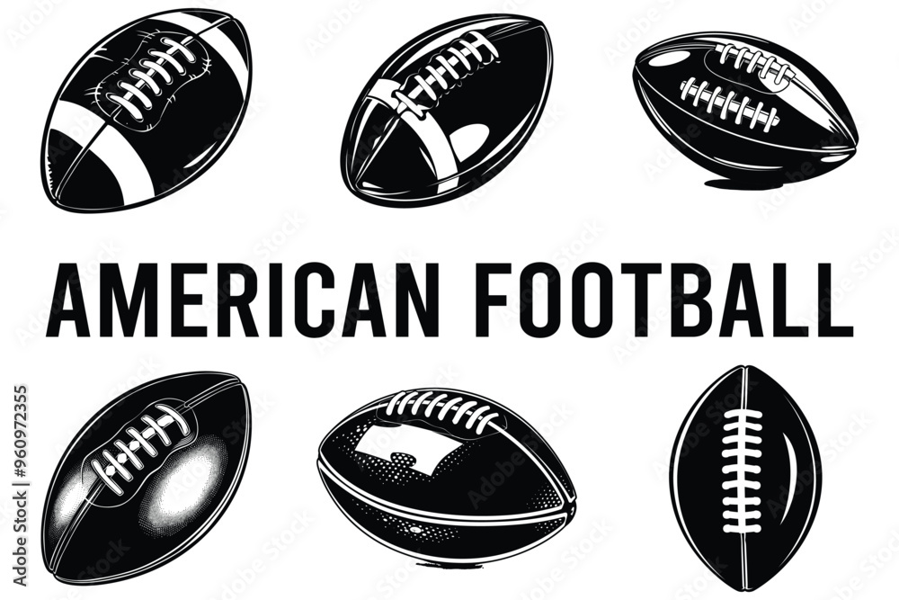 American football silhouette vector American football silhouette vector