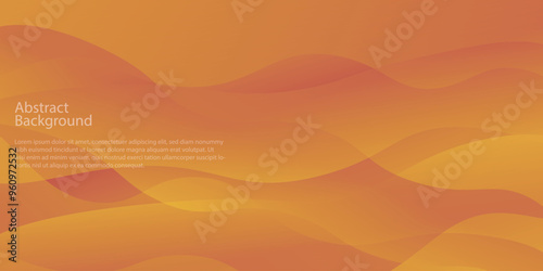 Abstract Background Orange wave for wallpaper, backdrop, etc. vector eps10