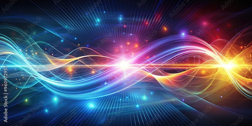 Abstract background design with high-tech, dynamic energy flow , technology, futuristic, digital, movement, vibrant, colorful Abstract background design with high-tech, dynamic energy flow , technology, futuristic, digital, movement, vibrant, colorful