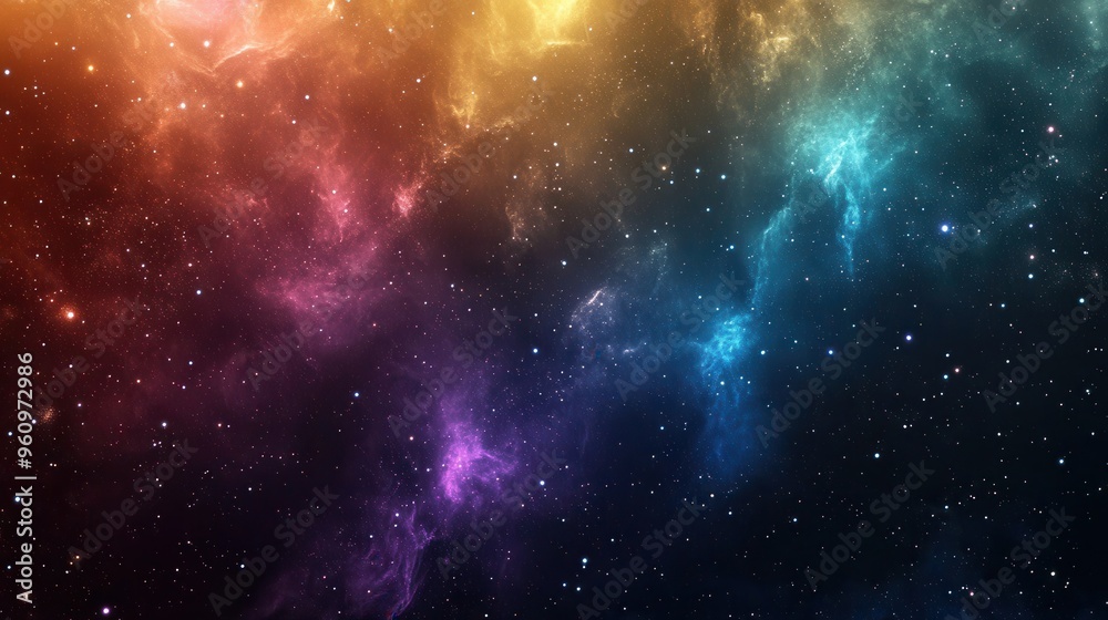 A vibrant cosmic nebula filled with colorful gases and sparkling stars, depicting the beauty of the universe. A vibrant cosmic nebula filled with colorful gases and sparkling stars, depicting the beauty of the universe.