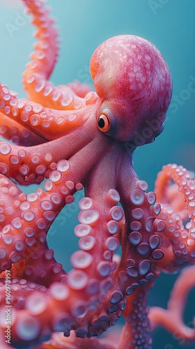 octopus isolated on cute background