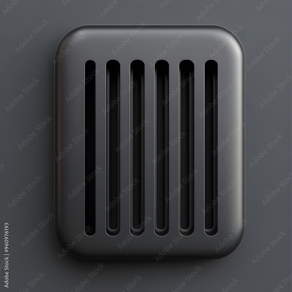 Abstract Black Square with Cutouts - Minimalist Design Abstract Black Square with Cutouts - Minimalist Design
