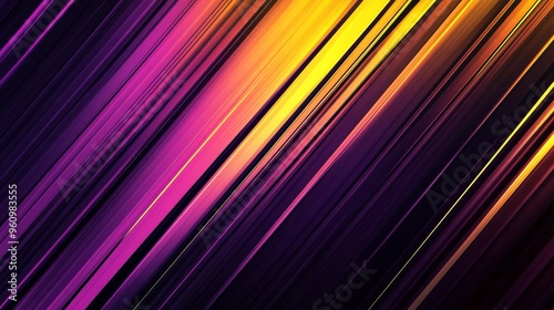 Abstract background of diagonal lines in shades of purple, orange, and yellow.