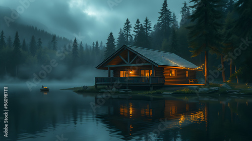 house on the lake