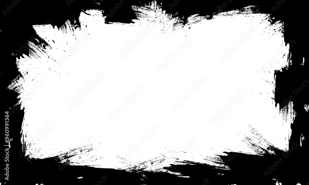 black brush stroke lines painting blank frame border picture artistic black brush stroke lines painting blank frame border picture artistic
