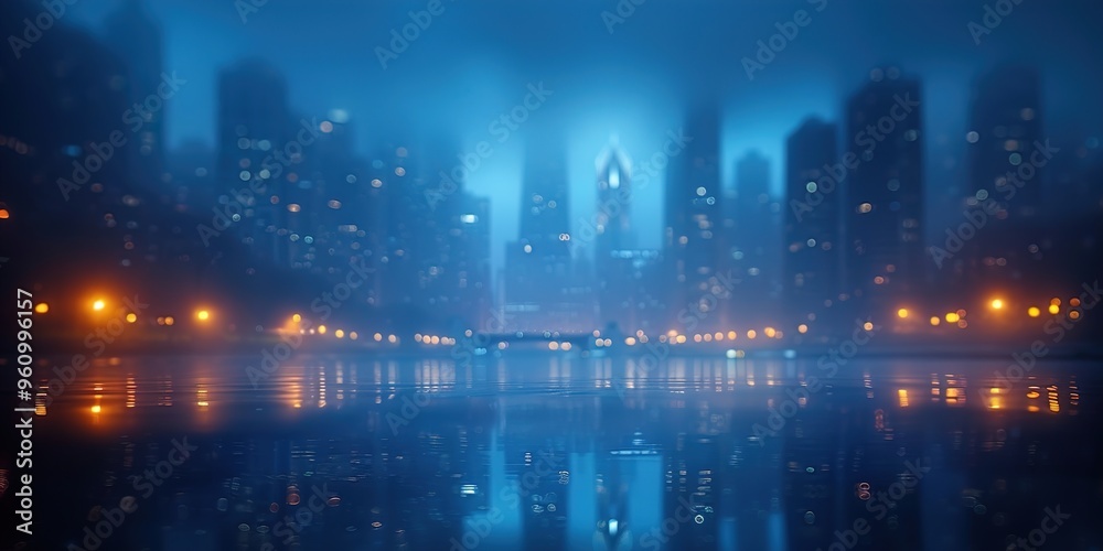 Naklejka premium city at night