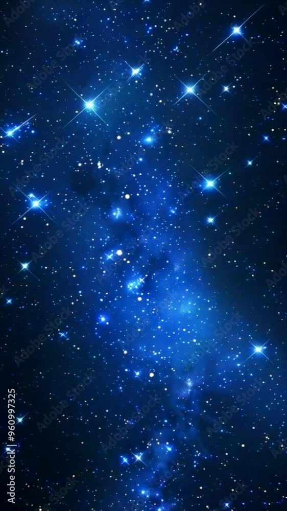 A beautiful night sky with a cluster of bright stars and a hazy galaxy. A beautiful night sky with a cluster of bright stars and a hazy galaxy.