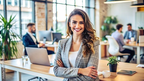 Confident Businesswoman in Modern Office.