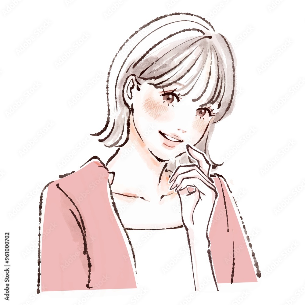 女性・女の子のイラスト素材 女性・女の子のイラスト素材