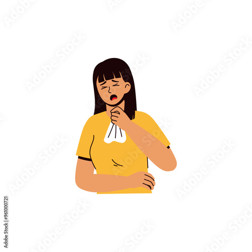 Asthma Symptoms Illustration Allergy