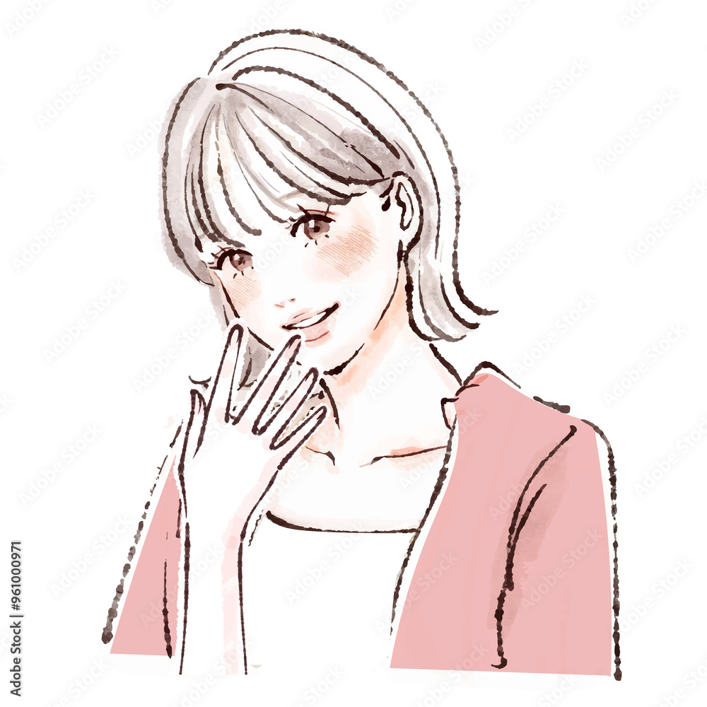 女性・女の子のイラスト素材 女性・女の子のイラスト素材