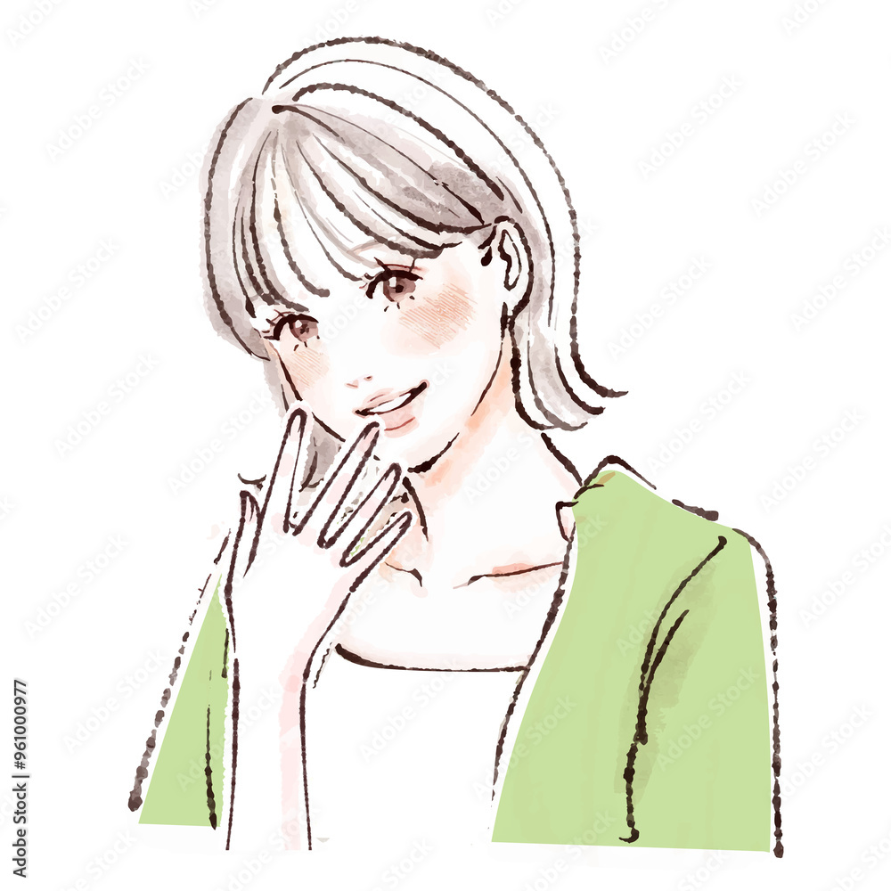 女性・女の子のイラスト素材 女性・女の子のイラスト素材
