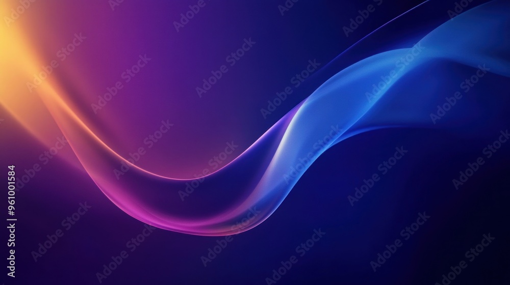 Abstract Swirling Blue and Purple Light Abstract Swirling Blue and Purple Light