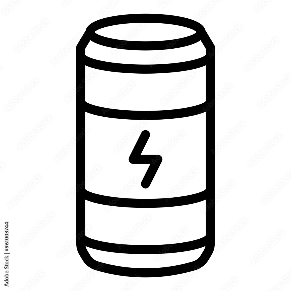 Energy drink icon representing hydration for hockey players. Energy drink icon representing hydration for hockey players.