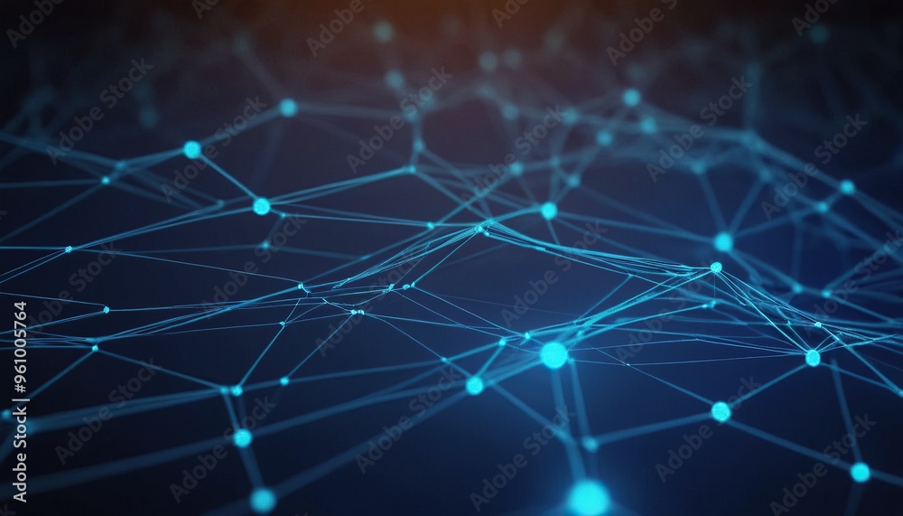 abstract futuristic digital landscape with particles dots. Internet connection, abstract sense of science and technology graphic design. 11
