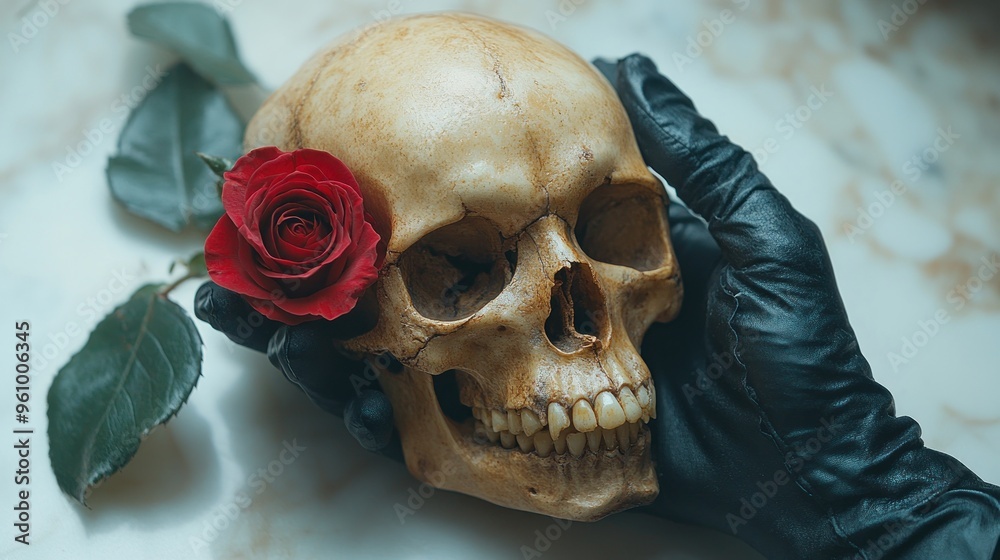 Naklejka premium Memento Mori: A Still Life of Mortality
