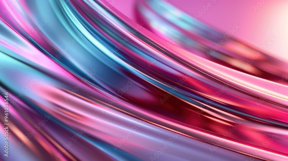 Mesmerizing Metallic Fusion: Abstract Neon Pink, Deep Purple, and Turquoise Flowing Shapes on Smooth Surface Mesmerizing Metallic Fusion: Abstract Neon Pink, Deep Purple, and Turquoise Flowing Shapes on Smooth Surface